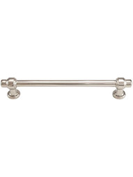 Bronte Cabinet Pull - 6 1/4 inch Center-to-Center in Polished Nickel.